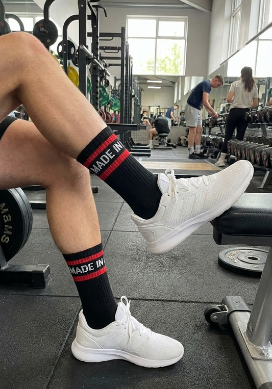 Made in Gym" Everyday Training Crew Socks