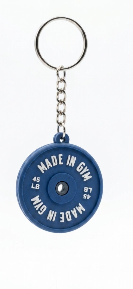 "Made in Gym" 45lb Plate Keyholder | Blue